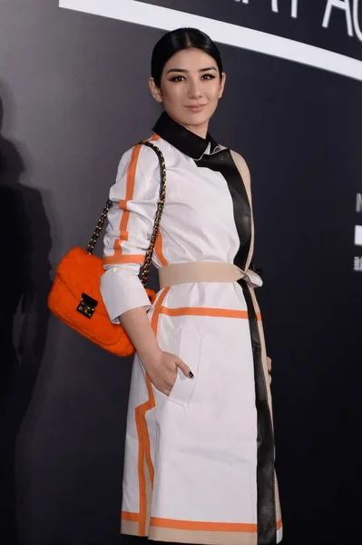 Chinese Actress Huang Poses Opening Ceremony Fendi Art Autre Exhibition — Stock Photo, Image