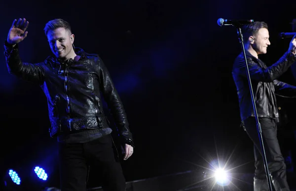 Nicky Shane Irlandzkiego Zespołu Chłopiec Westlife Wykonać Podczas Koncertu Tour — Zdjęcie stockowe