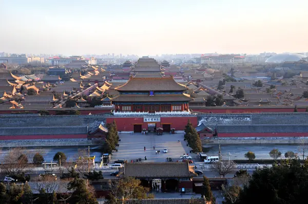 中国北京故宫博物院总体景观 2013年3月4日 — 图库照片