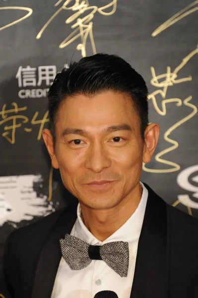 Hong Kong Singer Actor Andy Lau Pictured Red Carpet Premiere — Stock Photo, Image