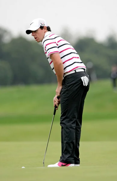 Rory Mcilroy Irlanda Norte Joga Durante Primeira Rodada Torneio Golfe — Fotografia de Stock