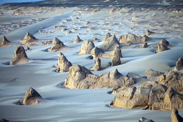 Landschap Van Kumtag Desert Onderdeel Van Taklamakan Woestijn Turpan Noordwest — Stockfoto