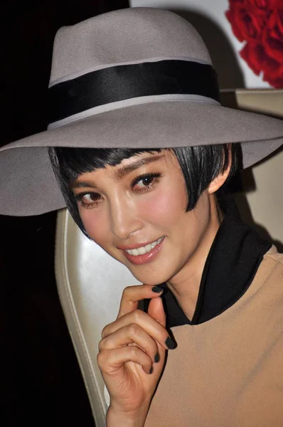 Chińska Aktorka Którą Bingbing Jest Zdjęciu Podczas Ceremonii Premiera Nowego — Zdjęcie stockowe
