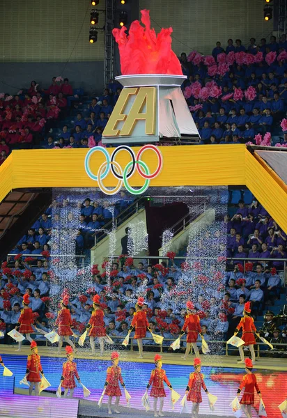 Allmänna Uppfattningen Invigningen Tianjin 2013 East Asian Games Tianjin Gymnasium — Stockfoto