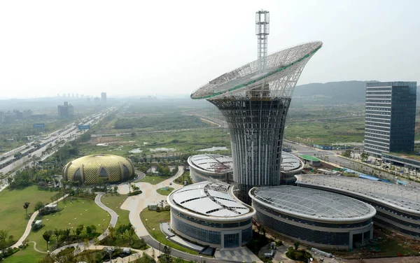 Vista Del Wuhan New Energy Centre También Conocido Como Energy — Foto de Stock
