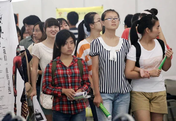File Chinese College Graduates Attend Job Fair Nanjing East Chinas — Stock Photo, Image