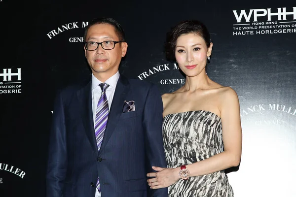 Hong Kong Aktorka Michelle Reis Prawo Jej Mąż Julian Hsu — Zdjęcie stockowe
