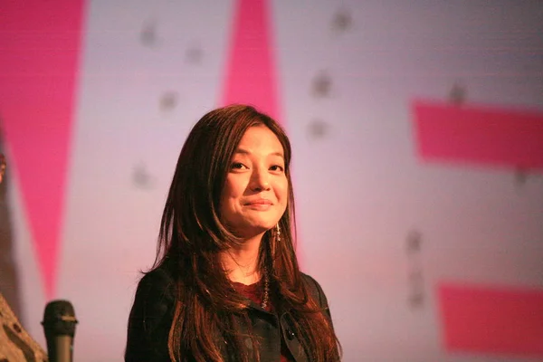 Directora Actriz China Vicki Zhao Wei Sonríe Evento Proyección Película —  Fotos de Stock