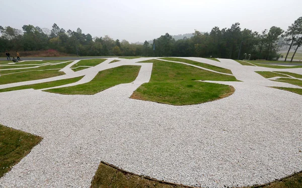 Över Sifang Konst Museum Designad New York Arkitekten Steven Holl — Stockfoto