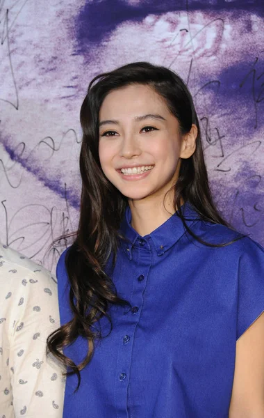 Actrice Hong Kong Angelababy Sourit Lors Une Première Pour Son — Photo