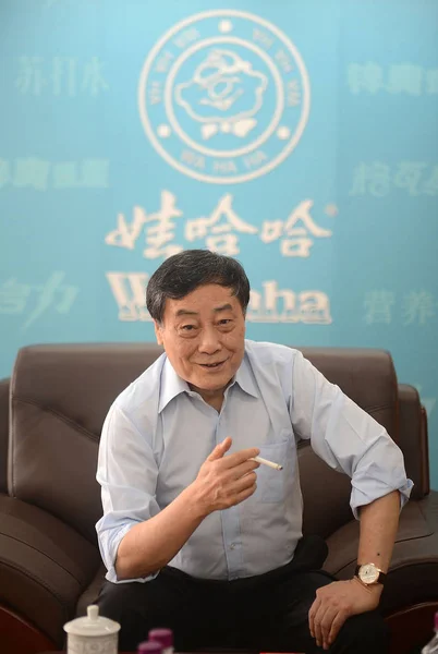 Zong Qinghou Presidente Del Grupo Wahaha Persona Más Rica Chinas —  Fotos de Stock