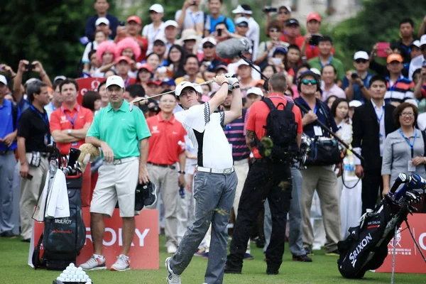 Rory Mcilroy Irlanda Norte Centro Joga Tiro Durante Partida Mission — Fotografia de Stock