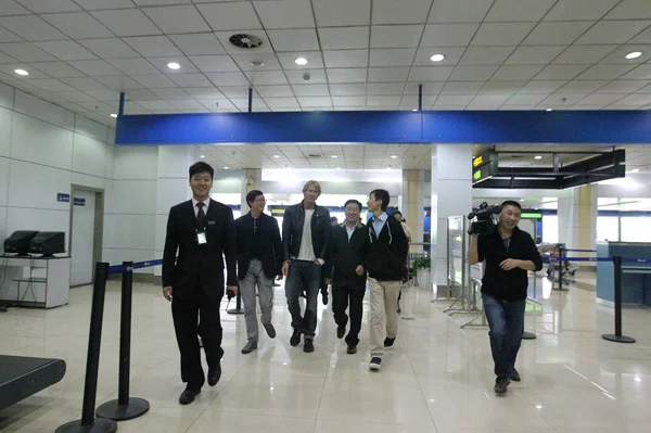 Diretor Dos Eua Michael Bay Centro Deixa Terminal Aeroporto Depois — Fotografia de Stock