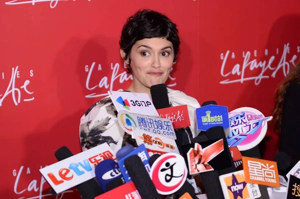 Die Französische Schauspielerin Audrey Tautou Wird Während Der Eröffnungszeremonie Des — Stockfoto