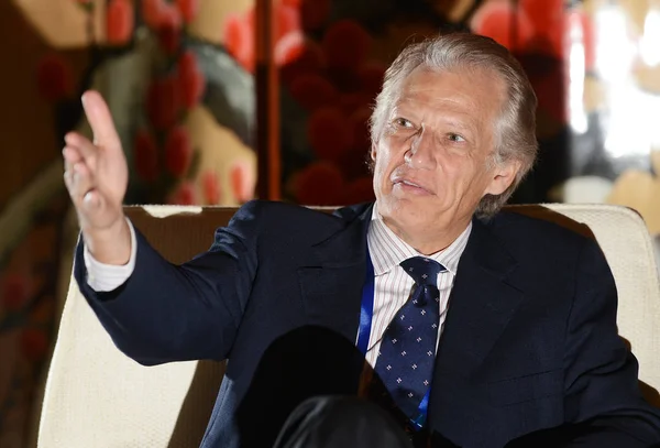 Dominique Villepin Fransa Nın Eski Başbakanı Asya Pasifik Ceo Derneği — Stok fotoğraf