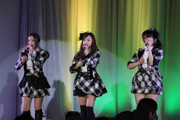 Left Umeda Ayaka Itano Tomomi Yui Yokoyama Japanese Pop Idol — Stock Fotó