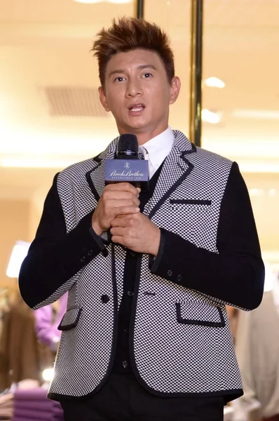 Actor Taiwanés Nicky Habla Ceremonia Apertura Tienda Insignia Brooks Brothers — Foto de Stock