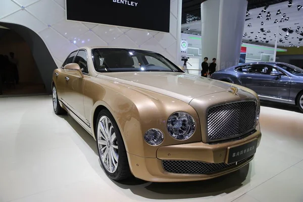 Bentley Mulsanne Čtyři Sezóny Edition Zobrazí Během Čína Guangzhou Mezinárodní — Stock fotografie