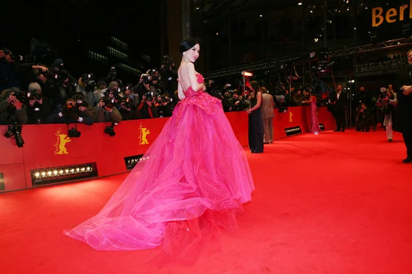 Actriz China Huo Siyan Llega Alfombra Roja Estreno Película Adiós —  Fotos de Stock