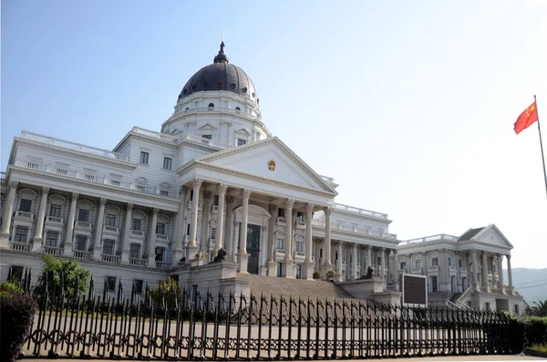 Över Tingshuset Yuhuan County Kopia United State Capitol Yuhuan County — Stockfoto