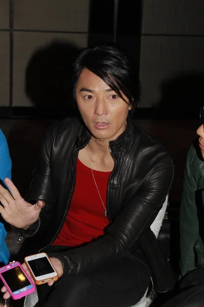 Гонконгский Актер Певец Экин Чэн Позирует Время Пресс Конференции Концерта — стоковое фото