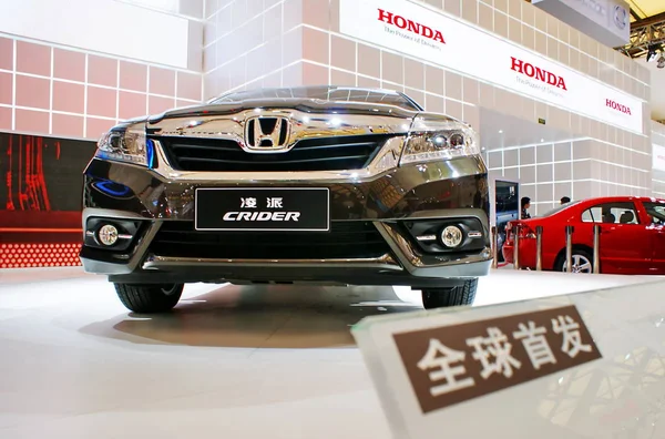 Fájl Honda Crider Autó Alatt Jelenik Meg Sanghaji Nemzetközi Autóipar — Stock Fotó