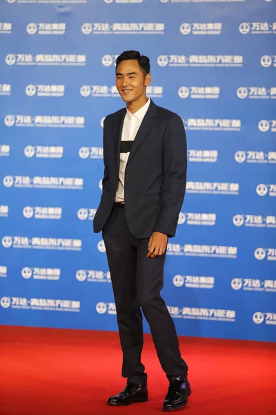 Taiwanese Acteur Ethan Juan Vormt Als Hij Een Lancering Feestje — Stockfoto