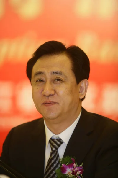 Jiayin Hui Yan Ordförande Evergrande Group Avbildas Bankett Ningbo Östra — Stockfoto