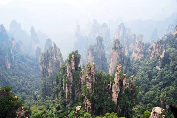 Paisagem Das Montanhas Tianzi Parque Florestal Nacional Zhangjiajie Cidade Zhangjiajie — Fotografia de Stock