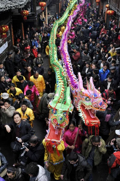 연예인 Zhaiying Songtao 먀오족 자치현 Tongren 구이저우 2012 일에에서 축제를 — 스톡 사진