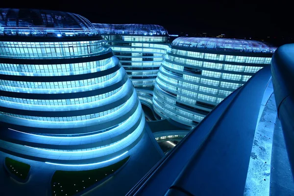 Night View Galaxy Soho Developed Soho China Beijing China September — Stock Photo, Image