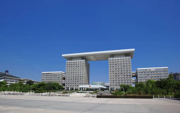 Vista Del Edificio Oficinas Del Gobierno Municipal Huzhou Ciudad Huzhou —  Fotos de Stock