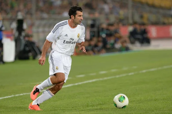 Stella Del Calcio Portoghese Luis Figo Del Real Madrid Leyendas — Foto Stock