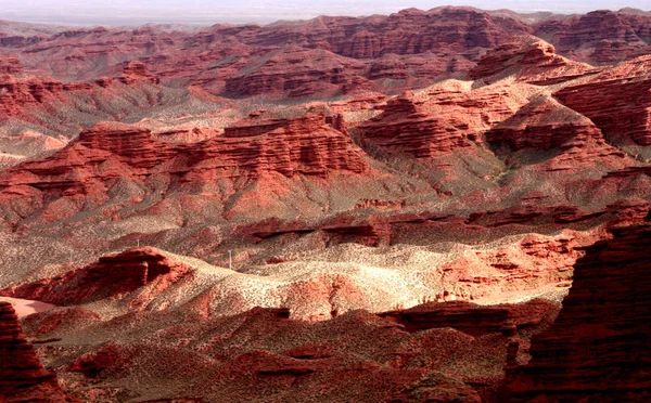 View Colourful Rock Formations Zhangye Danxia Landform Geological Park Gansu — Stock Photo, Image