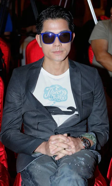 Hong Kong Singer Actor Aaron Kwok Poses Celebration Party His — Stock Photo, Image