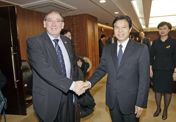 Marti Avrupa Komisyonu Ticaret Genel Direktörü Zhong Shan Çin Ticaret — Stok fotoğraf