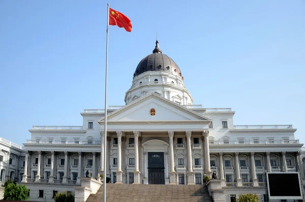 View Courthouse Yuhuan County Replica United States Capitol Yuhuan County — стоковое фото