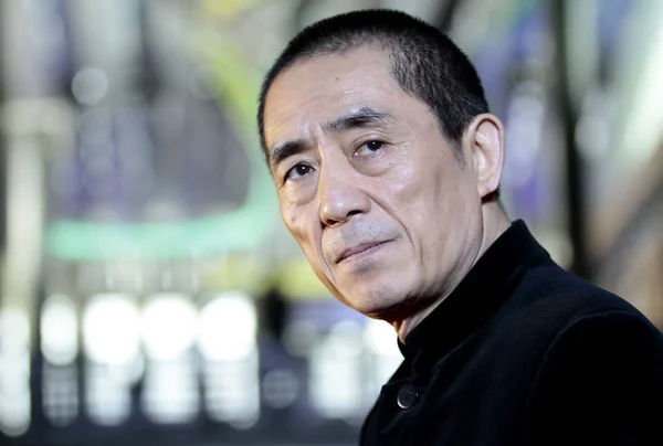 Soubor Čínský Filmový Režisér Zhang Yimou Zúčastní Tiskové Konference Pro — Stock fotografie