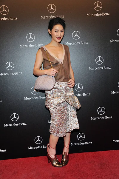 Actriz China Chen Ran Asiste Una Velada Promocional Mercedes Benz —  Fotos de Stock