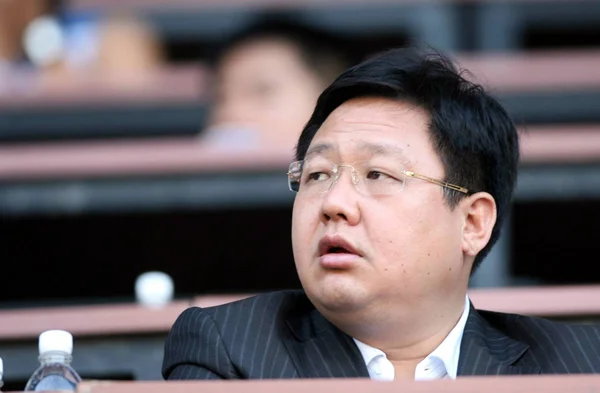 Ming Presidente Dalian Shide Group Partido Fútbol 21ª Ronda Súper —  Fotos de Stock