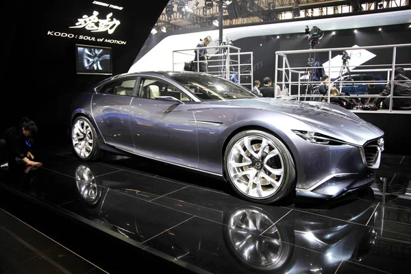 Mazda Shinari Design Concept Car Exhibición Durante 12ª Beijing International — Foto de Stock