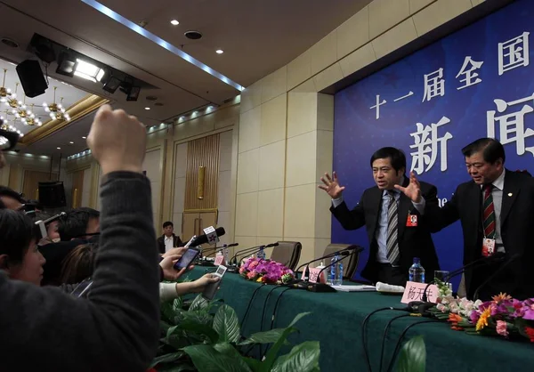 Personal Pide Xiang Wenbo Presidente Sany Group Ltd Que Concluya —  Fotos de Stock