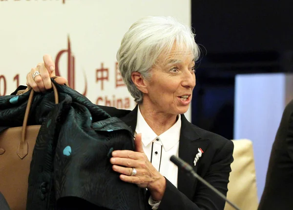 Christine Lagarde Directrice Générale Fmi Fonds Monétaire International Participe China — Photo