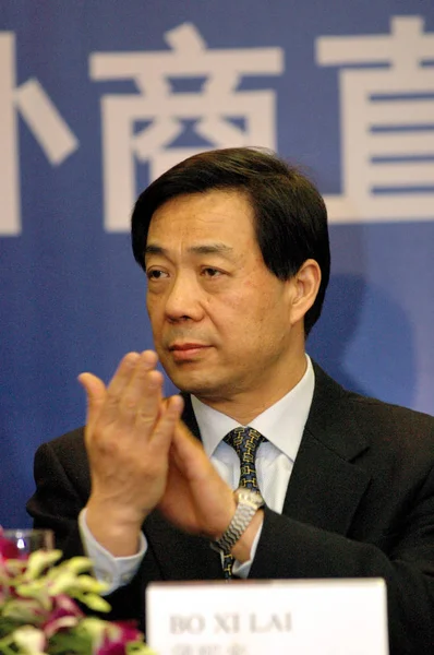 Xilai Sonra Çin Ticaret Bakanı Eski Çin Başkan Yardımcısı Oğlu — Stok fotoğraf
