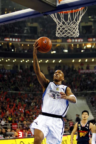 Stephon Marbury Beijing Ducks Jumps Score Guangdong Tigers First Game — Stock Photo, Image