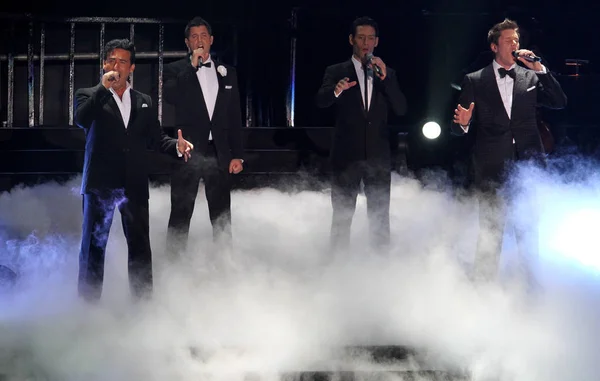 Miembros Del Grupo Vocal Pop Operístico Multinacional Divo Presentan Durante — Foto de Stock