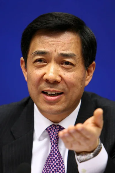 File Xilai Entonces Ministro Comercio China Hijo Del Viceprimer Ministro —  Fotos de Stock