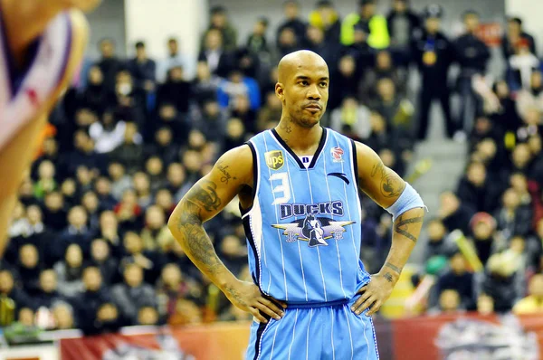 File Stephon Marbury Beijing Ducks Poses 10Th Match 2011 2012 — Stock Photo, Image