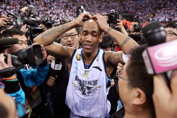 Stephon Marbury Van Beijign Eenden Enthousiast Huilen Nadat Zijn Team — Stockfoto