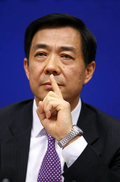 Xilai Majd Miniszter Kereskedelmi Kínai Fia Egykori Kínai Alelnök Premier — Stock Fotó